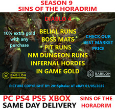 ✅PC PS4 PS5 XBOX ✅ DIABLO 4 S9 BELIAL RUN/ BOSS MATERIAIS/ PIT/HORDE DIABLO IV comprar usado  Enviando para Brazil