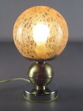 Abajur de mesa tigela vidro cromado base design vintage 1960 comprar usado  Enviando para Brazil