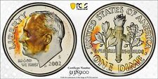 PR69DCAM 2002-S 10C Roosevelt moeda de dez centavos à prova de prata, PCGS Trueview - Bem tonificado comprar usado  Enviando para Brazil