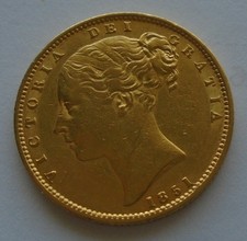 Gold sovereign 1851 for sale  WESTON-SUPER-MARE