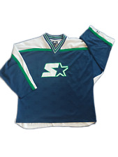 Biało granatowa z zielonymi elementami bluza sportowa Starter Vintage NHL na sprzedaż  PL