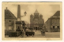 AK Maursmünster, Marmoutier - Fontanna, Kościół, Poczta Polowa, bieg, 1915 na sprzedaż  PL
