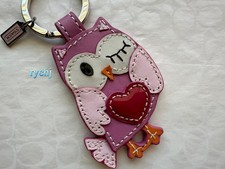 coach owl key fob key chain for sale  USA