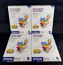 LOTE DE 4 Papel Jato de Tinta Epson Photo Quality Fosco 8-1/2"x11" 100 Folhas *LEIA* comprar usado  Enviando para Brazil