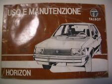 Talbot horizon libretto usato  Sedico