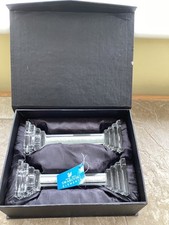 Pair glass candle for sale  SPALDING