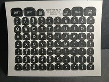 Usado, Cartão de substituição vintage máquina de escrever Key Legends Royal Tombstone reparo de chave de vidro comprar usado  Enviando para Brazil