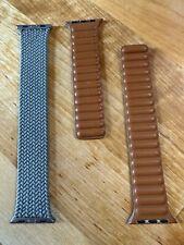 Pulseras Apple Watch - Lazo Trenzado Solo Oliva y Sillín Bronceado Lazo Magnético segunda mano  Embacar hacia Argentina