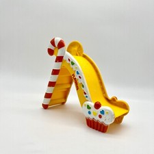 Playskool 1982 Vintage Candyland Candy Cane Cupcake Slide Toy Amarelo Vermelho Branco comprar usado  Enviando para Brazil