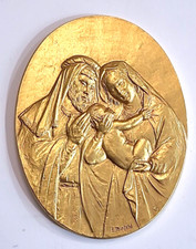Medaglia ovale placchetta usato  Roma