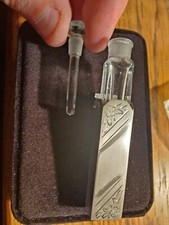 Usado, Mini frasco de perfume prata esterlina e cristal com mola Dauber comprar usado  Enviando para Brazil