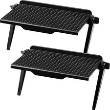 2 prateleiras pretas ajustáveis para monitores e TVs (8,5" x 4,5") comprar usado 2 prateleiras pretas ajustáveis para monitores e TVs (8,5" x 4,5") comprar usado  Enviando para Brazil