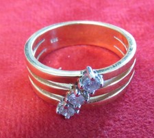 Gelbgold 585 damenring gebraucht kaufen  Recklinghausen