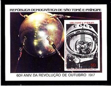 SAO TOME - Olympia 1980 - Gagarin - SPACE - Block ungezähnt postfrisch comprar usado SAO TOME - Olympia 1980 - Gagarin - SPACE - Block ungezähnt postfrisch comprar usado  Enviando para Brazil