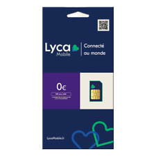 Lot lycamobile carte d'occasion  Wingles