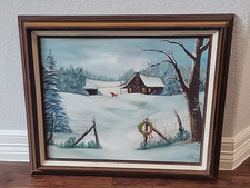 Framed winter scene for sale  Trinity