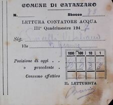 1947 bolletta lettura usato  Bari