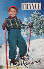 Old poster megeve d'occasion  Paris IX