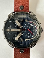 Relógio masculino DIESEL DZ7314 MR DADDY 2.0 ONLY THE BRAVE cronógrafo mostrador cinza 3 caixas eletrônicos comprar usado  Enviando para Brazil