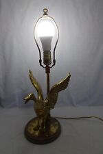 Abajur de mesa vintage retrô bronze escultura pássaro estendido meados do século funcionando comprar usado  Enviando para Brazil