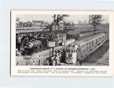 Postcard burlington zephyr for sale  Almond