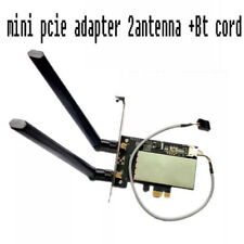 Mini tarjeta PCIE para PC de escritorio PCI-E Wireless WiFi Adapter + Bluetooth +2 Antena segunda mano  Embacar hacia Argentina