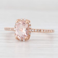 0.91ctw morganite diamond for sale  USA