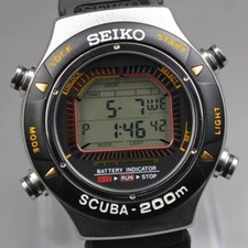 Leia /Novo Batt ◆Quase PERFEITO ESTADO◆ SEIKO S800-0019 Relógio Digital Masculino 200m 43mm, usado comprar usado  Enviando para Brazil