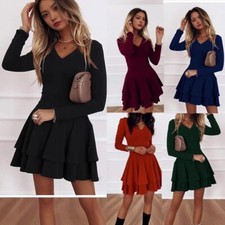 Solid color pullover women's long-sleeved dress comprar usado Solid color pullover women's long-sleeved dress comprar usado  Enviando para Brazil