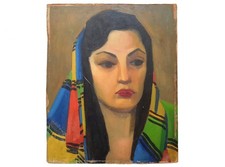 Portrait gitane huile d'occasion  Manosque