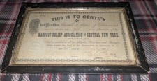 Framed 1878 masonic for sale  South Otselic