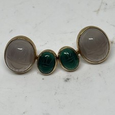 Earrings scarab etched for sale  Wildwood