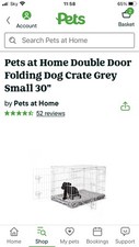 Grey dog crate for sale  WHITSTABLE