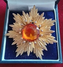 brown brooch for sale  AYR