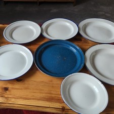 Vintage enamel plates for sale  PERTH