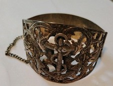 Bracelet manchette vintage d'occasion  Bellême