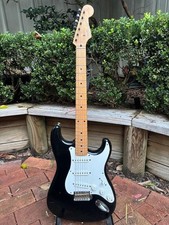 Guitarra elétrica Fender Squier Stratocaster Strat preta 1993 fabricada no Japão MIJ comprar usado  Enviando para Brazil