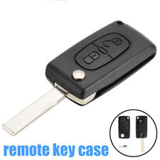 2 botões controle remoto flip estojo chave lâmina ajuste PEUGEOT 207 307 308 406 407 3008, usado comprar usado  Enviando para Brazil