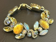 Usado, Regency vintage sem assinatura? Pulseira de strass moldada para salada de frutas e AB comprar usado  Enviando para Brazil