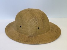 Chapéu rígido de palha vintage safári com alças de couro dentro capacete trabalhador da construção civil comprar usado  Enviando para Brazil