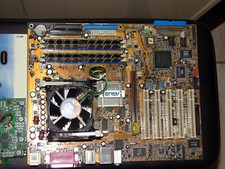 ASUS P4C800 DELUXE com 2 CPUs Pentium 4 2.80GHz e 3.20 e chave Windows 7 Pro comprar usado  Enviando para Brazil