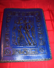 leather book bound scrap for sale  East Freetown