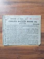 Ww2 childs ration for sale  LONDONDERRY