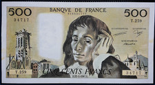 Billet 500 francs d'occasion  Crespin