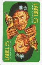 RARO VINTAGE "Whisky - Etiqueta 5 (Man on a Green Card)" ÚNICO Cartão de Jogo, usado comprar usado  Enviando para Brazil