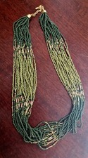 Emerald green beaded for sale  IPSWICH