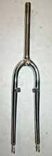 Garfo rígido de MTB Pyramid 26" 1" roscado 250mm prata aço canti sujeira EUA remetente comprar usado  Enviando para Brazil