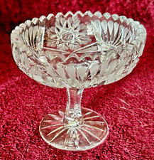 Cut glass compote for sale  New Orleans