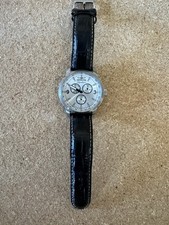 Invicta Signature II relógio masculino mostrador prata couro genuíno marrom  comprar usado  Enviando para Brazil