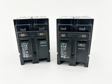 Novo lote de 2 disjuntores Eaton BR260 60A 240V 2 polos comprar usado  Enviando para Brazil